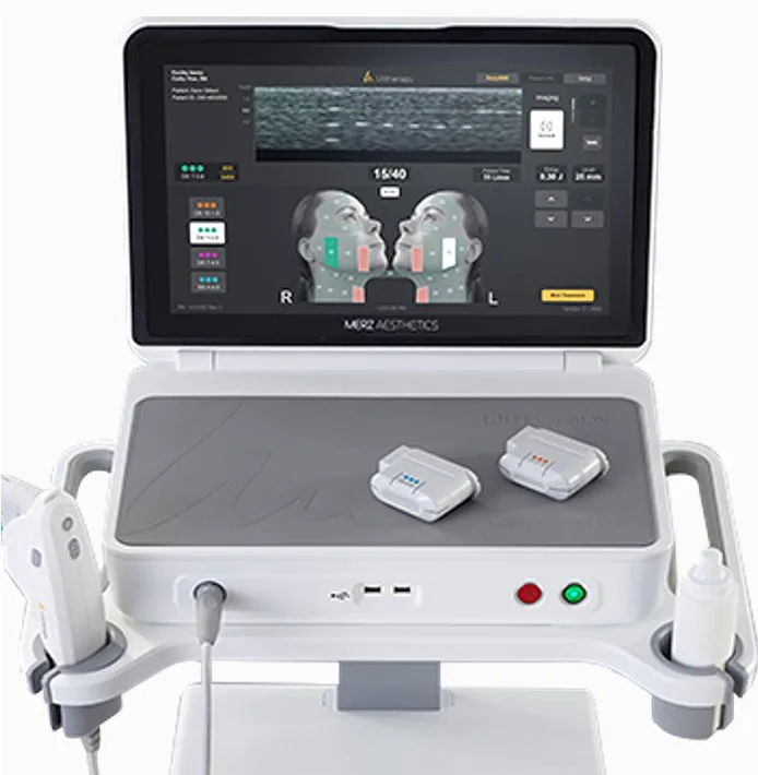 Màn hình quan sát siêu âm của hệ thống Ultherapy